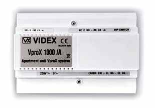 Access Control VproX-1000 Control unit for 4 main doors (Expanding up to 20), and up to 99 apartment doors (by adding the VproX-1000A unit for each door that requires to be controlled) and 1000