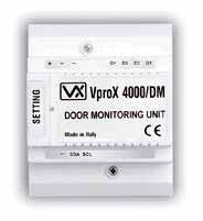 The PC can then monitor the length of time a door is open and if necessary activate an alarm. This greatly improves the security level of the VproX-4000 system.