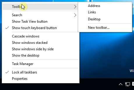 Figure 20.2 Before the taskbar can be moved or resized it must be unlocked When the taskbar is unlocked it can be moved to any screen edge.