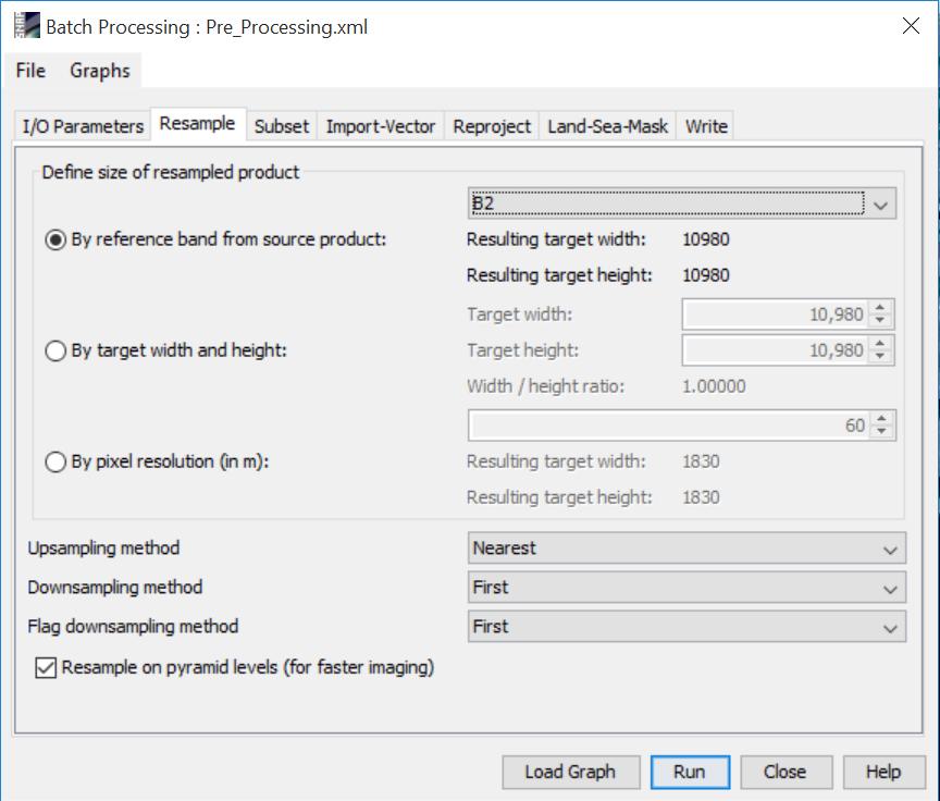 pre-processing tools have to be inlcuded as well. Click on Load Graph, navigate to the following path and select the file Pre_Processing.xml.