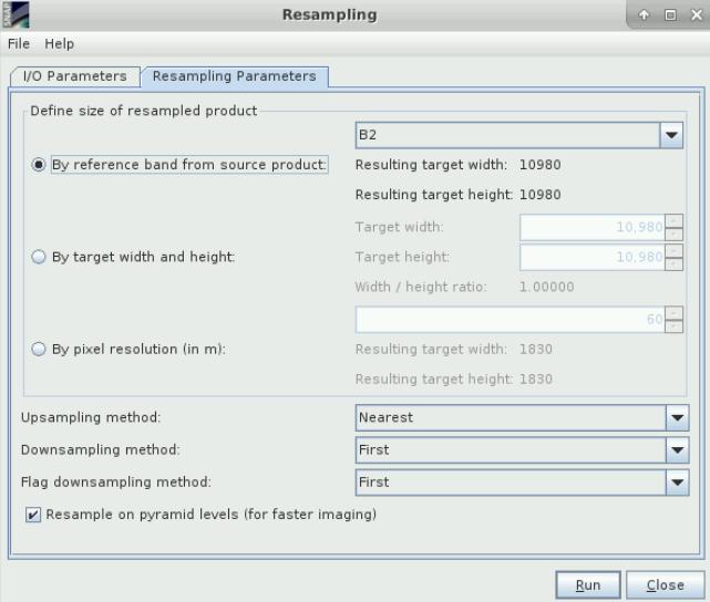 Set the Output folder to: shared/training/land01_cropmapping_seville_tutorialkit/processing Use this folder to save all following processing products.