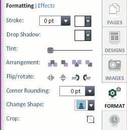 A scaling toolbar will appear. The part of the image that will not print appears as a faded image outside the photobox margin.