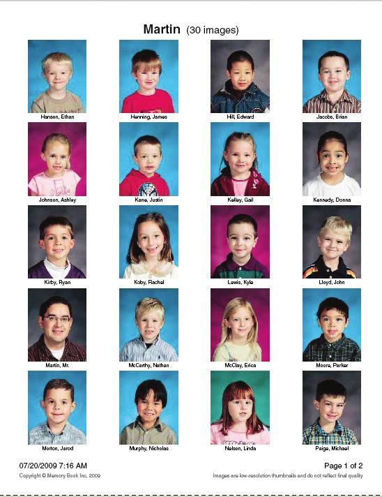 Class Pages Edit/Proofread Portraits Information Print Out a Proof Sheet for Each Class Click on 2)Photos. This will take you to the Image Organizer.