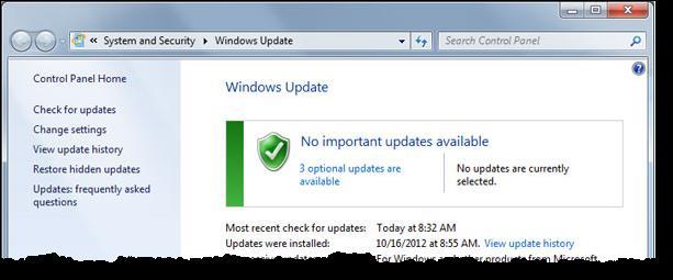 I. Repeat Windows Update (steps A through H) until it reports that there are no important updates available. J. Start the Safety Portal upgrade preparation process again (see page 1).