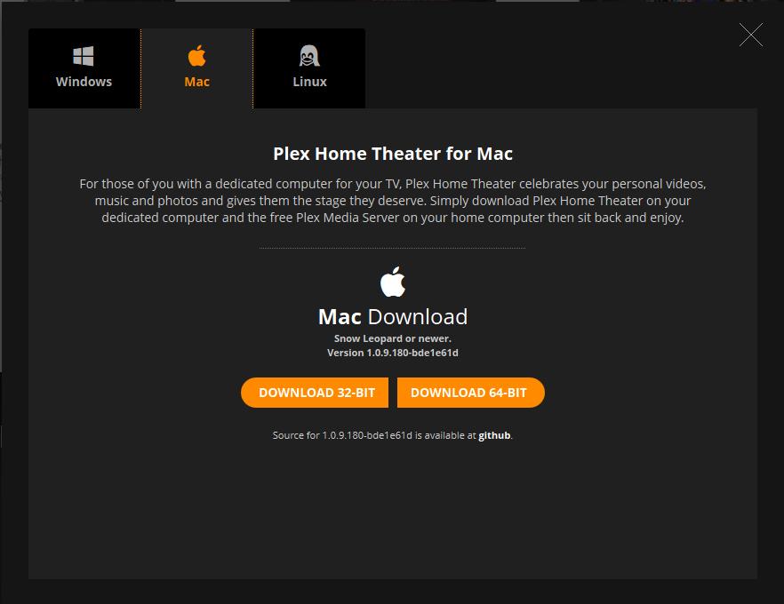 Setting up Plex Home Theater for MAC OSX The following section details how