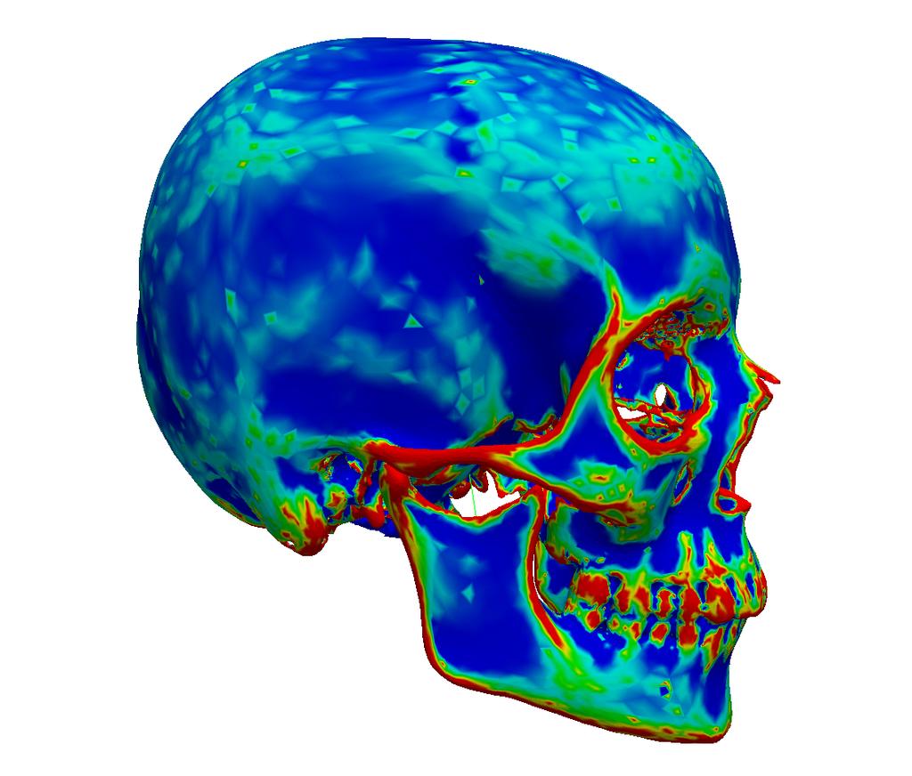 (a) (b) Fig. : Two skulls colored according to their mean curvature. 2 Related work A large amount of different registration methods can be found in the literature.