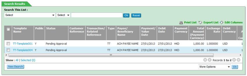 2.9 Payments Template Authorisation Payment Templates are available on Straight2Bank to ease in the payment creation process as well as to prevent changes to certain parts of the payment instruction