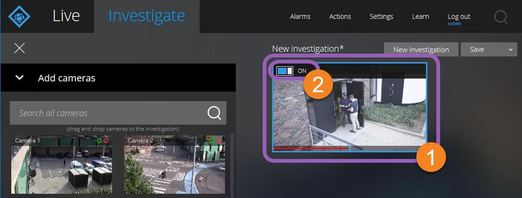 Right-click the camera that you want to remove from your investigation. 2.