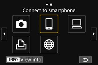 Specifying Viewable Images You can specify images viewable on a smartphone by operating the camera. Images can be specified after the Wi-Fi connection is terminated. 1 2 3 Press the <k> button.