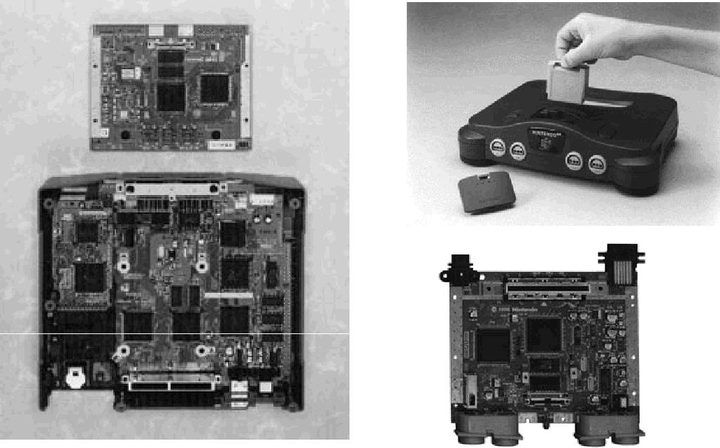 7-43 Chapter 7 - Memory Rambus Memory Rambus technology on the Nintendo 64 motherboard (top left and bottom right)