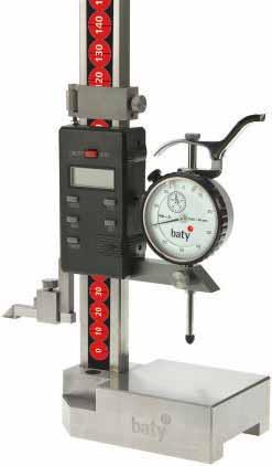 Baty Dual Plane Digital Height Gauge Range up to 0-600mm Measures offset components Can be used as an ordinary digital caliper Easy to use clear readout Large ground face to ensure component square