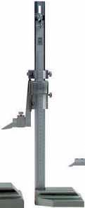 Vernier Height Gauge 190 Series Zero reference point can be adjusted for calibration Hardened stainless steel beam Measuring faces are micro-lapped for high accuracy Chrome plated scale Heavy duty