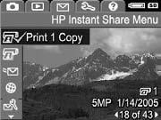 Sending Images to Destinations You can send one or more still images to any number of HP Instant Share destinations. You cannot send video clips. 1.