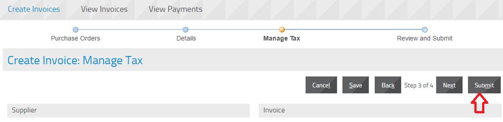 Enter the line quantity / Amount for Invoice Click the