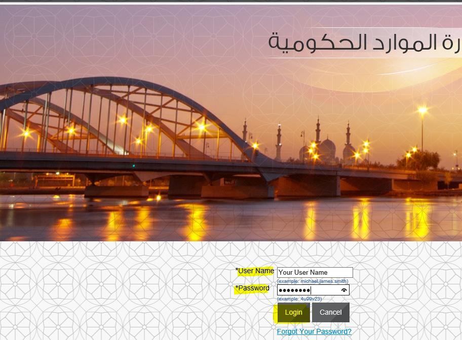 Login and Password Request Access the application by clicking this link or copy-pasting in the Internet Explorer or Google Chrome https://aderp.abudhabi.