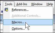 You can run some macros from within VBE but not all.