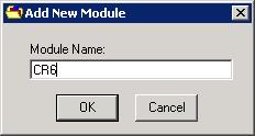 Under ION Map Information, right-click Digital Outputs and select New Module. The Add New Module screen appears. 6. In the Module Name box, replace Ext Bool 1 with the correct name, and click OK.