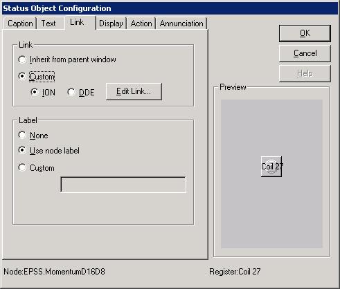 Power Monitoring Expert for Healthcare Commissioning Guide Chapter 12: Non-ION Power Meters Configuration 9. In the Workspace, select a Status Object in the Toolbox and drag it to the workspace. 10.