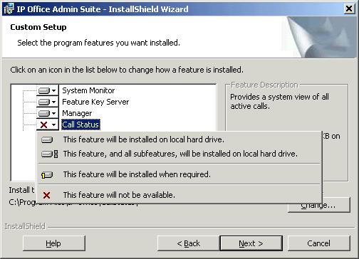 The Manager Application: Installing Manager Installing the IP Office Admin Applications 1.