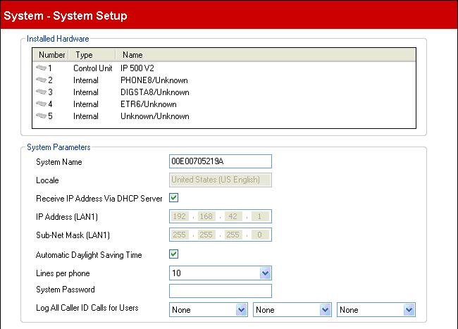 2.2 System Settings This menu is accessed from the System 20 page by selecting Change System Settings. This menu is accessed from the Admin Tasks 21 list by selecting System.