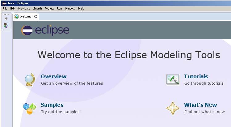 8 GR NFV-IFA 016 V2.1.1 (2017-03) Figure 5.2-3: Initial Welcome page of Eclipse Figure 5.