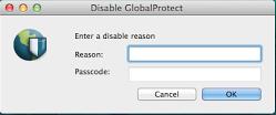 3. After authenticating correctly, the GlobalProtect icon on the system tray will display as once you are connected. Disconnect from Ryerson using GlobalProtect 1.