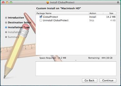 At the Custom Install on Macintosh HD screen, make sure