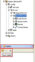 Click on the Window option in Menu bar; navigate to Palette through sub menu of Side Bars.