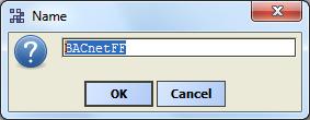 A window will pop up as BACnetFF is dropped on BacnetNetwork to name the controller.