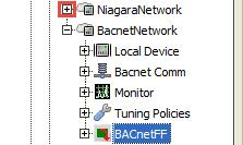 A newly added BACnet FF controller can be seen by clicking sign as shown in Figure 28. Fig. 27.