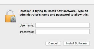 When prompted supply your administrator username