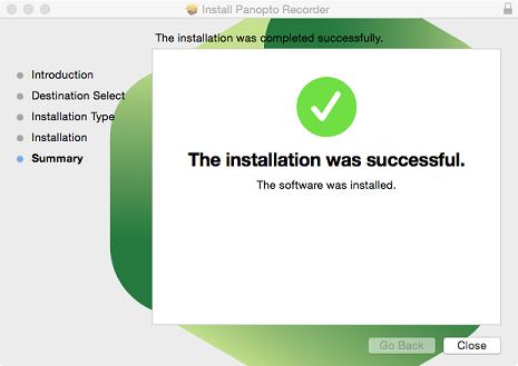 The software should begin installing.