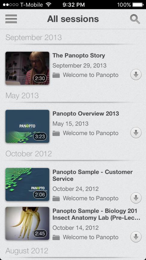 3. Panopto will initially open in a guest user mode.