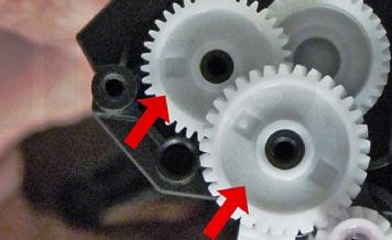 gears as shown.