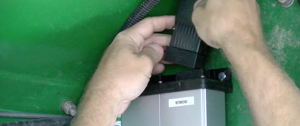 3. Plugin the ISO Implement Cable harness to the ISOBUS
