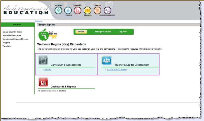 The Navigation Pane (slide 9) In the navigation pane at the left, the Available Resources page describes the state resources scheduled for integration.