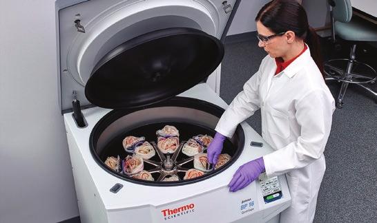 Thermo Scientific Sorvall BP 8 and 16 Blood Banking Centrifuges Centrifuge specifications Specifications Sorvall BP 8 Centrifuge Sorvall BP 16 Centrifuge Capacities 6 x 550 ml and 8 x 550 ml blood