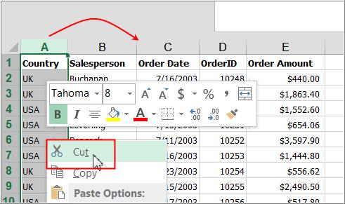4. Select the entire column A. Click on the Wrap Text command in the Alignment group. 5. Select the entire Row 3.