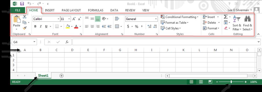 Getting Started Launching Excel 2013 Excel can be started either by selecting the program from the Windows start menu, or if there is an existing Excel shortcut available on your computer, it can be