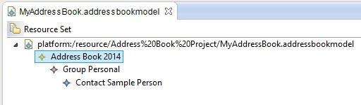Now right click the created project and select New -> Other. Under the Example EMF Model Creation Wizards category select AddressBookModel Model and click next.