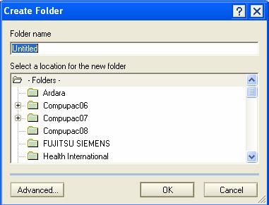 Create folders only for the e-mails you wish to keep.