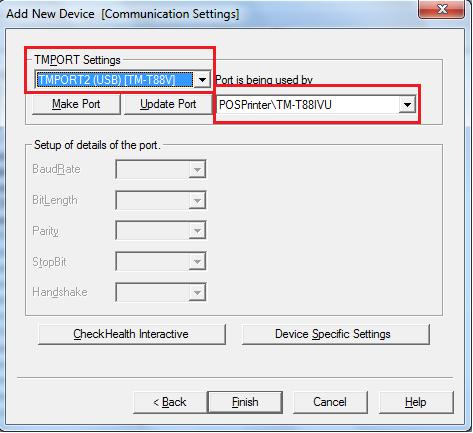 Make sure the TMPORT Settings field is set to: TMPORT2