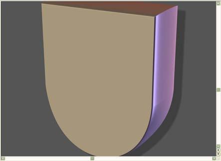 If your vector shield is still on the clipboard, you will see a blank shape appear in your workspace (Fig. 16). Now go to the texture options in Xara 3D (Fig.