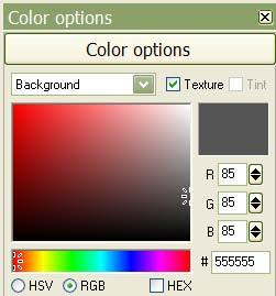 Placing A Background Behind Your Logo & Exporting Your Work. Fig. 31 To place your intended background into X3D you need to go to the Colour Options Menu (Fig. 31).