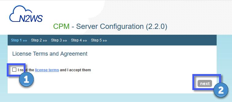 Step 1: approve CPM s license agreement.
