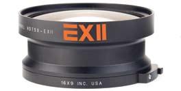 EXII 0.75X WIDE ANGLE CONVERTER. 16x9 Inc. debuts the new EXII 0.75X Wide Converter for compact HD camcorders.