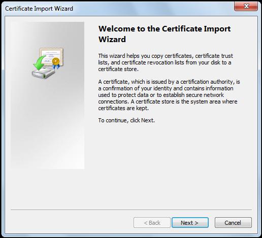 2. Click Install Certificate.... 3.