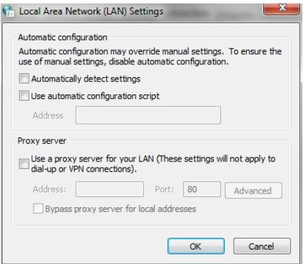 Click and open LAN settings Comodo CDDP -