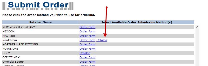 IV. Ordering by Catalog This section details the steps required to submit an order using the Catalog method.