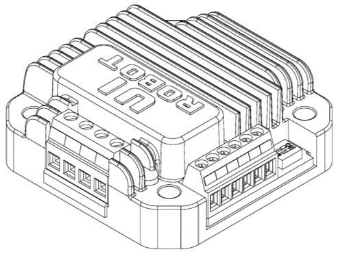TERMINAL DESCRIPTI Figure 0-1: Wiring Terminal UIM240XX Miniature Integrated Stepper Motor Current Adjusting Trimmer Current Measurement Pads DIP Switch2 DIP Switch1 6 Motor Terminal A+ A- B- B+ 1 V+